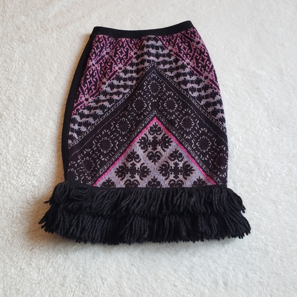Anthropologie Purple and Black Knit Skirt - Picture 2 of 3